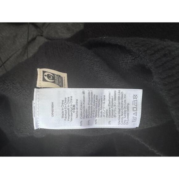 Madewell Wedged V-Neck Sweater NWT Women's Large Cotton/Merino Wool Blend - Picture 6 of 9